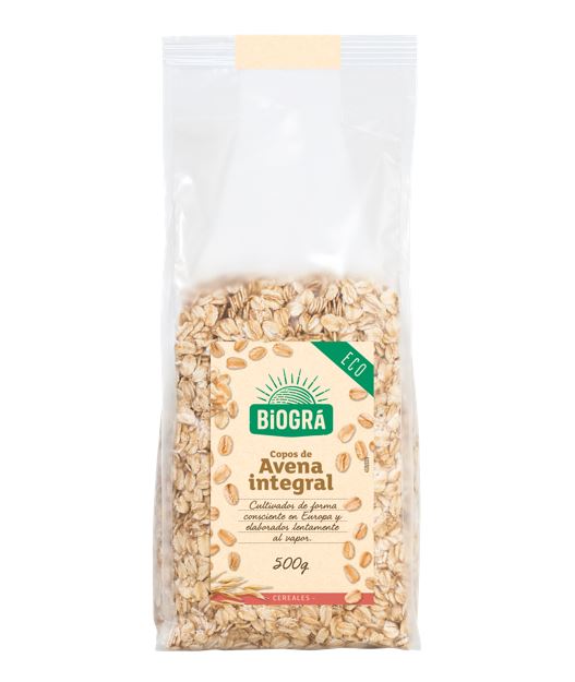 BIOGRA Copos de avena gruesos integrales BIO 500g