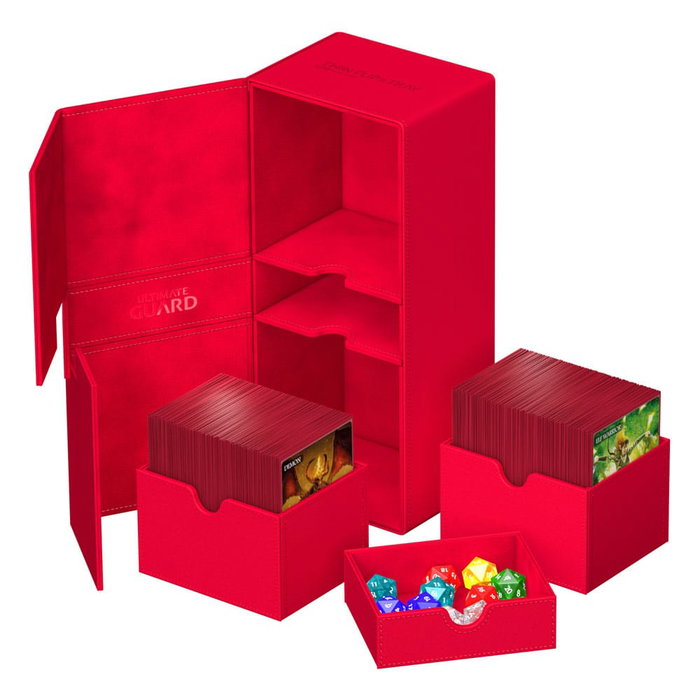Ultimate Guard Twin Flip'n'Tray 266+ Xenoskin - Red