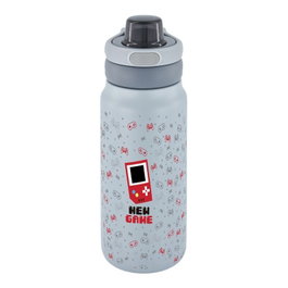 AUREA Botella Térmica Sport Shadow Pixel Gaming 750ml con Interior Cerámico