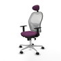 PIQUERAS Y CRESPO Silla de oficina Jorquera Morado y Blanco