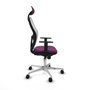 PIQUERAS Y CRESPO Silla de oficina Jorquera Morado y Blanco