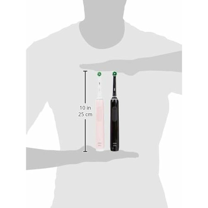 Oral-B Pro 3 3900 Duo Cepillo Dental Oscilante Negro Rosa Pack x2 Oral-B Pro 3 3900 Duo Cepillo Dental Oscilante Negro Rosa Pack x2