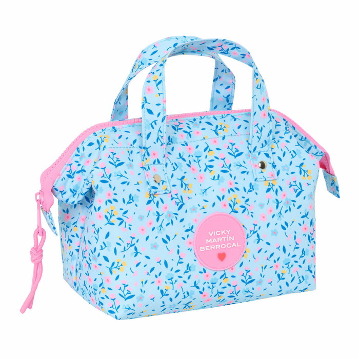 Neceser de Viaje Vicky Martín Berrocal Paraíso Rosa Azul claro 26.5 x 17.5 x 12.5 cm Neceser de Viaje Vicky Martín Berrocal Paraíso Rosa Azul claro 26.5 x 17.5 x 12.5 cm