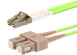 LOGON PROFESSIONAL AL5LCSC10I/5I Cable de Fibra Óptica OM5 Duplex LC/SC 10 Metros Multimodo Insensible a Curvas