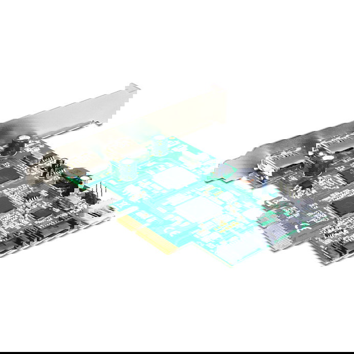 DeLOCK Tarjeta PCI Express 89359 - 2 Puertos USB 3.2 Gen 1 Externos, Ancho de Banda 6 Gbit/s, Interno, Compatible con Windows y Linux