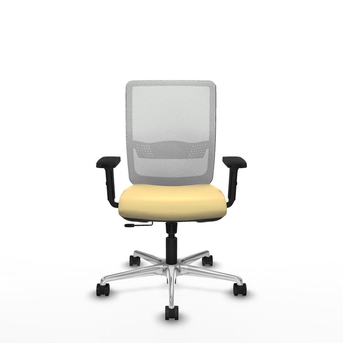 PIQUERAS Y CRESPO Silla de oficina Haches con mecanismo Sincro/Traslack, Crema y Blanco PIQUERAS Y CRESPO Silla de oficina Haches con mecanismo Sincro/Traslack, Crema y Blanco