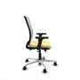 PIQUERAS Y CRESPO Silla de oficina Haches con mecanismo Sincro/Traslack, Crema y Blanco