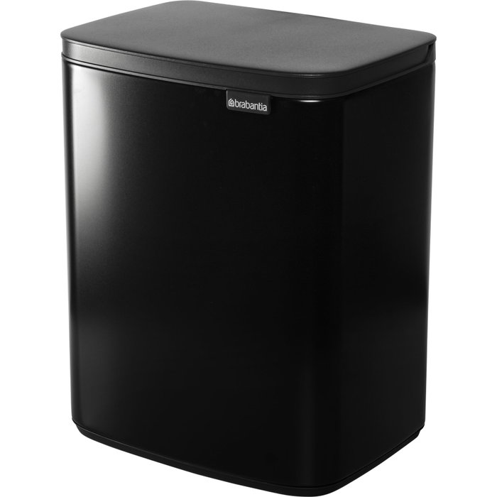 Brabantia BO Cubo de Basura 12 Litros Negro Mate Brabantia BO Cubo de Basura 12 Litros Negro Mate