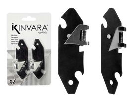 Kinvara Abrelatas 2 Unidades 9x15x1.5 cm Negro (Set de 48)