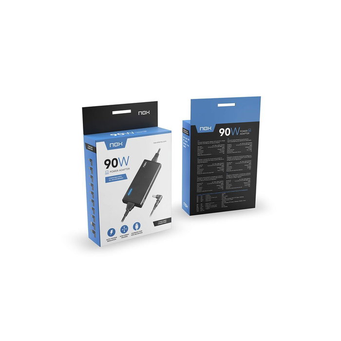 Nox NXPWR90NB Cargador Universal 90W con 10 Conectores y USB Nox NXPWR90NB Cargador Universal 90W con 10 Conectores y USB
