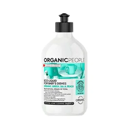 ORGANIC PEOPLE Lavavajillas Platos Bebé Green Tea-Peach 500Ml Eco
