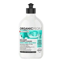 ORGANIC PEOPLE Lavavajillas Platos Bebé Green Tea-Peach 500Ml Eco