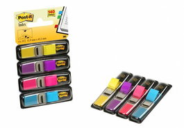 Banderitas Adhesivas Post-It 683 (1/2 ) Pack De 4 (Amarillo-Azul-Rosa-Violeta) (Set de 6)