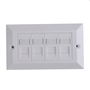 Lanview Placa Frontal CAT6 4 Puertos Tipo UK 146x86mm