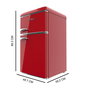 Cecotec frigorífico combinado rojo 86 L Bolero CoolMarket 2D Origin 86 E LED
