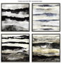 DKD Home Decor Cuadro Lienzo Abstracto Pack de 4