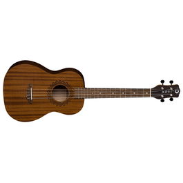 LUNA Ukelele Barítono Vintage Mahogany Madera de Caoba Cuerpo Completo 19" Escala Puentes y Diapasón de Nogal Incrustaciones Triángulo Perla