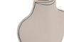 DKD Home Decor Jarrón de Terracota Pintado a Mano Crudo y Azul 15x5x15 cm