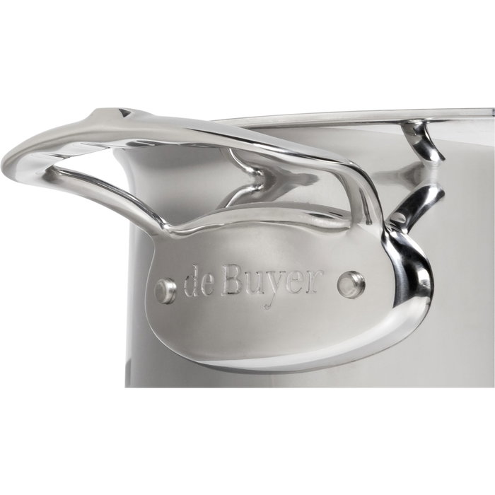 De Buyer Affinity Olla para salsas baja con tapa 24 cm