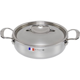 De Buyer Affinity Olla para salsas baja con tapa 24 cm