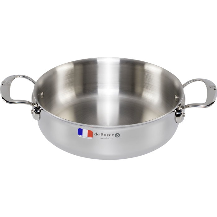 De Buyer Affinity Olla para salsas baja con tapa 24 cm