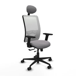 PIQUERAS Y CRESPO Silla de oficina Zulema Gris y Blanco