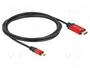DeLOCK Cable USB Type-C a HDMI 8K 60 Hz HDR Rojo 2m