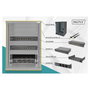 Digitus Rack de Pared de 10 Pulgadas (254 mm) 9U Cerrado Negro con Rieles, Puerta de Cristal y Bloqueo - 312x300 mm (AnxProf) - Capacidad 30 kg