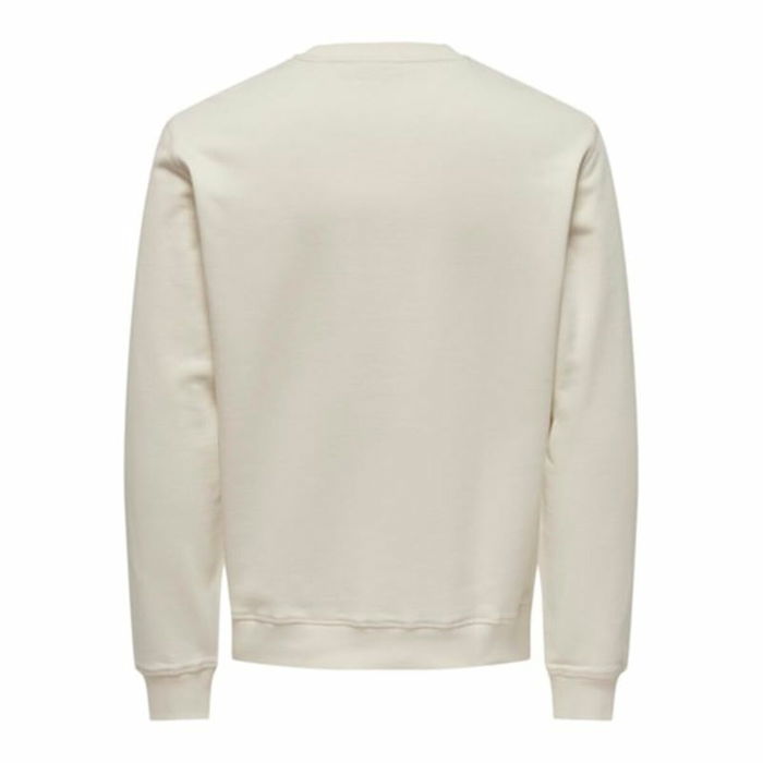 Sudadera sin Capucha Hombre Only & Sons Onsdan Unshed Reg Crew Neck Blanco Sudadera sin Capucha Hombre Only & Sons Onsdan Unshed Reg Crew Neck Blanco