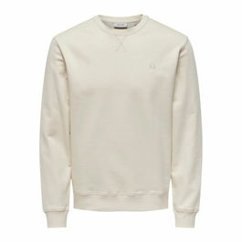 Sudadera sin Capucha Hombre Only & Sons Onsdan Unshed Reg Crew Neck Blanco
