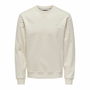 Sudadera sin Capucha Hombre Only & Sons Onsdan Unshed Reg Crew Neck Blanco