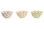 DKD Home Decor Bandeja Vaciabolsillos de Cerámica Surtido de 3 Colores