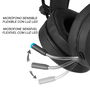 ERT GROUP Auriculares gaming Iron Man Marvel Sonido envolvente virtual 7.1 Micrófono flexible Luz LED USB Jack 2.2m Cable Certificados REACH ROHS CE