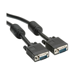 ROLINE Cable Monitor VGA (D-Sub) ST-ST con Ferrita y DDC, 15m