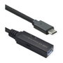 ROLINE Cable USB 3.2 Gen 1 con Repetidor Activo, USB C a USB A, 5 m, Negro