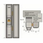 Abus FTS3002 S KA AL0125 Cerradura de seguridad para ventanas de aluminio, madera o plástico