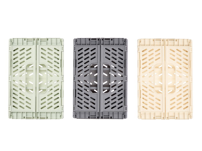 Kipit Caja Plegable Plástico 22x15 cm Surtidos Colores Beige Gris Verde Capacidad 3L Max 5kg (Set de 24) Kipit Caja Plegable Plástico 22x15 cm Surtidos Colores Beige Gris Verde Capacidad 3L Max 5kg (Set de 24)