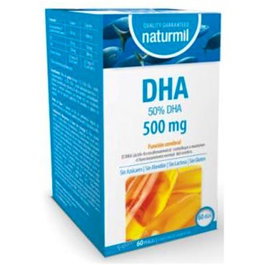 DIETMED DHA 500 mg 60 Perlas. Aceite de Pescado Omega 3 con Vitamina E para Visión y Corazón