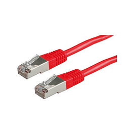 Patchkabel Cat.6 Class E S/FTP PiMF rojo 0,5m