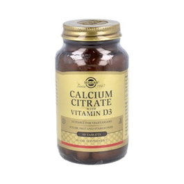 SOLGAR Citrato De Calcio Con Vitamina D 60 Comp