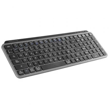 Mars Gaming MK-SILENKEYS Teclado Inalámbrico Compacto Silencioso, Bluetooth 5.1 Dual + 2.4GPRO, Tecla Copilot AI, Batería 200h, Layout PC/Mac, Negro
