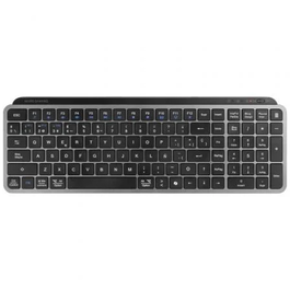 Mars Gaming MK-SILENKEYS Teclado Inalámbrico Compacto Silencioso, Bluetooth 5.1 Dual + 2.4GPRO, Tecla Copilot AI, Batería 200h, Layout PC/Mac, Negro