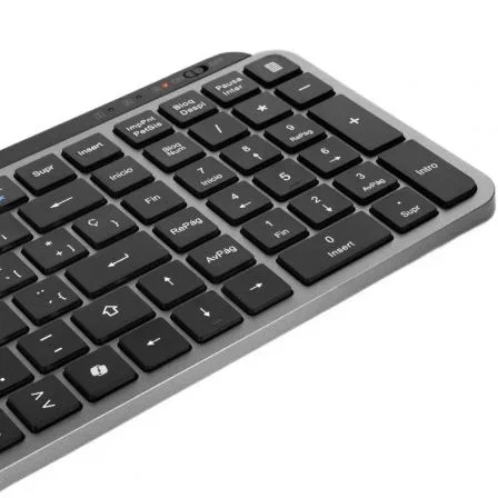 Mars Gaming MK-SILENKEYSES Teclado Inalámbrico Silencioso Triple Conectividad Bluetooth 5.1 + 2.4G + USB, 200h Batería, Compatible PC, PS4, PS5, Xbox, Switch