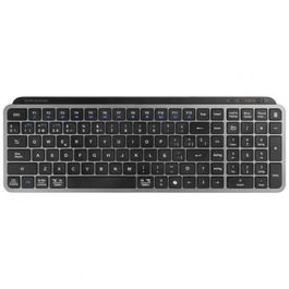 Mars Gaming Teclado Compacto Inalámbrico Bluetooth MK-SILENKEYS Negro, Silencioso, Triple Conectividad, AI SmartKey