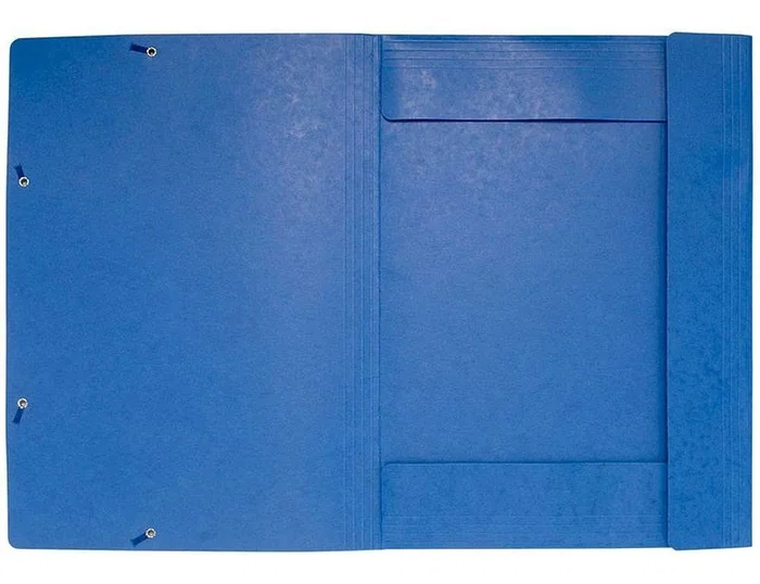 Exacompta Carpeta de Tres Solapas con Gomas Azul DIN A3