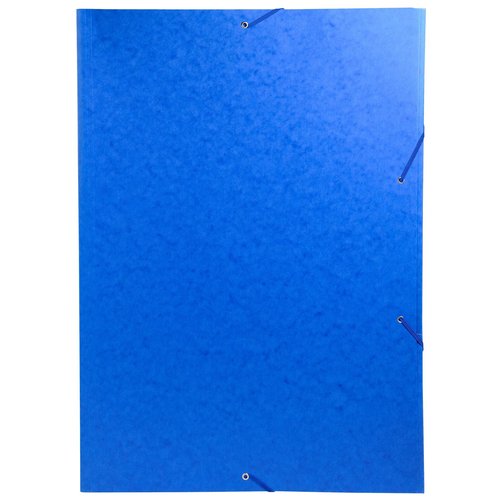 Exacompta Carpeta de Tres Solapas con Gomas Azul DIN A3