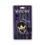 Wednesday Miércoles Llavero Chibi Miércoles Negro PVC con Anilla y Gancho Metálico