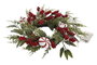 DKD Home Decor Corona Navidad Tradicional Verde Rojo 20 x 46 x 46 cm (2 Unidades)
