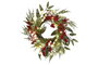 DKD Home Decor Corona Navidad Tradicional Verde Rojo 20 x 46 x 46 cm (2 Unidades)