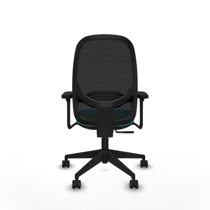 PIQUERAS Y CRESPO Silla de oficina Cilanco con mecanismo Sincro, Turquesa y Negro